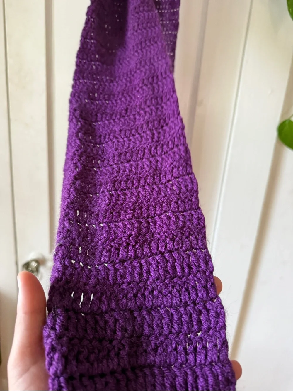 Purple Knit Women's Scarf